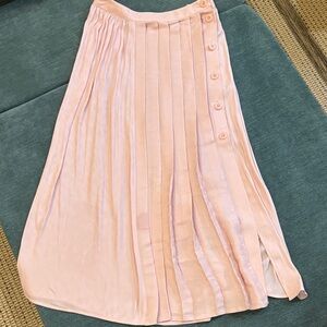 Avec Les Filles Light Pink Midi Skirt